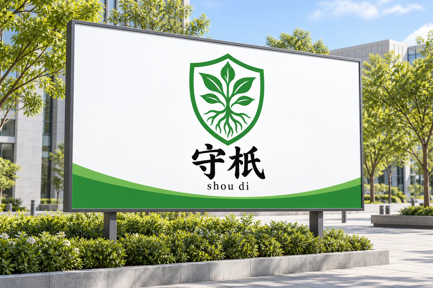 守柢品牌户外招牌设计效果图